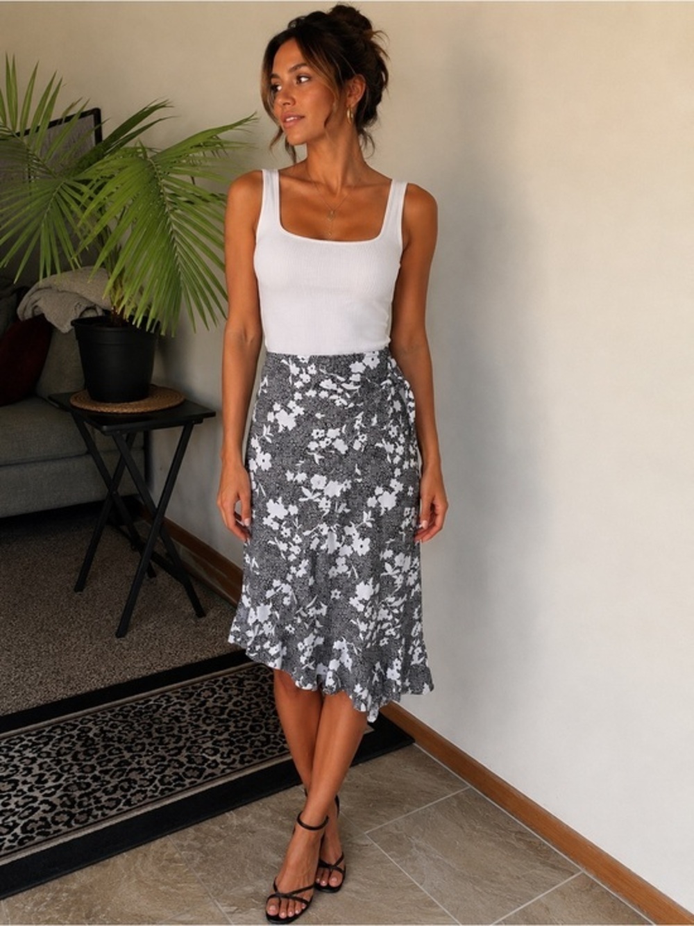 MICHAEL Michael Kors Floral Faux Wrap Skirt Sz XL NWT